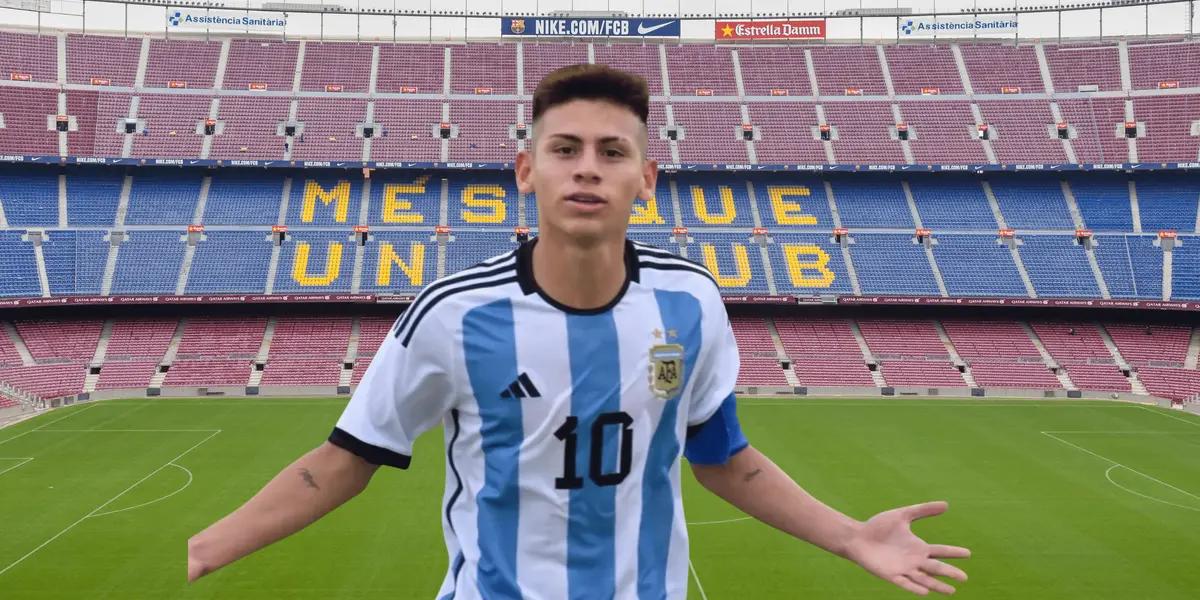 La gran promesa del fútbol argentino podría llegar sin costar ni un solo euro a FC Barcelona