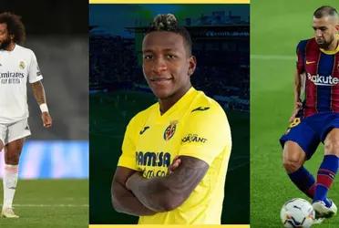 La gran temporada de Pervis Estupiñan en el Villareal ha aumentado su valor de mercado a 20 millones de euros. Superando así a dos grandes figuras en el lateral izquierdo, Jordi Alba valuado en 15 y Marcelo cuya ficha costaría 5 millones-