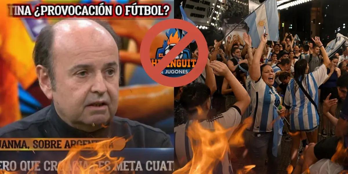 La hinchada albiceleste se cansó de los comentarios ‘anti selección’ y tomaron cartas en el asunto.