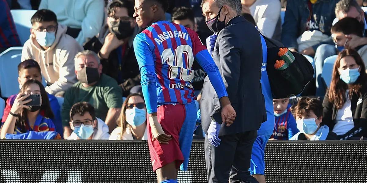 La joven estrella culé salió nuevamente lesionado en el partido contra el Celta de Vigo. A continuación los detalles de su lesión.