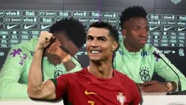 La lección de oro que CR7 le dejó a Vinicius, que lloró por tantas críticas