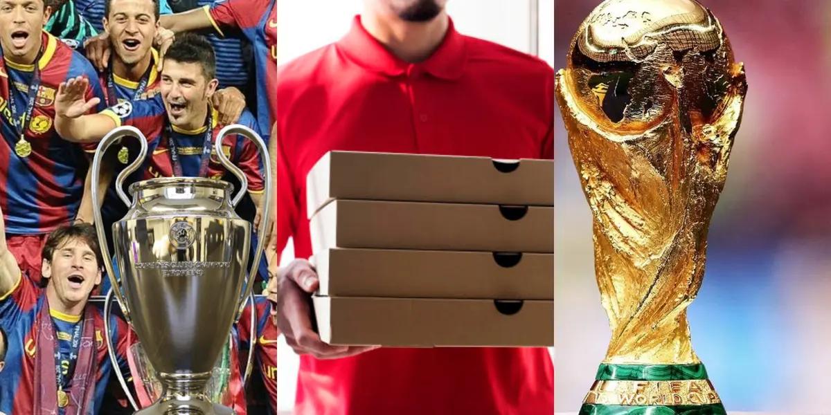 La leyenda del fútbol que hoy reparte pizzas