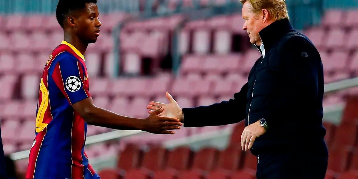 La llegada de Ansu Fati al primer equipo de FC Barcelona hace ilusionar a los aficionados del club con poder olvidar rápidamente la salida de Messi del club.