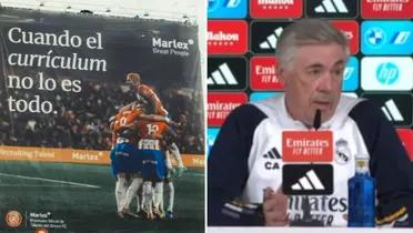 "¿La lona del Girona? Tienen el dinero para alquilar un espacio caro": Ancelotti