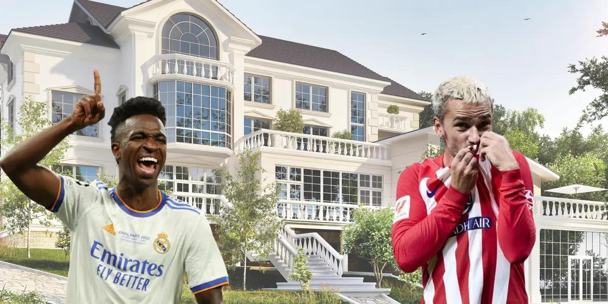 La mansión de Vinicius vale 7 millones, lo que sale la de Griezmann en Madrid