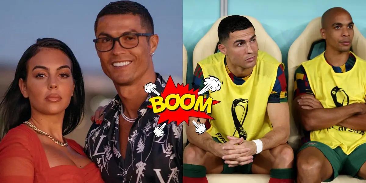 La modelo no se guardó nada en Instagram al ver a CR7 en el banquillo.