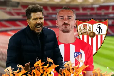 Por culpa de Simeone, la furia de Griezmann en Atlético ante Sevilla