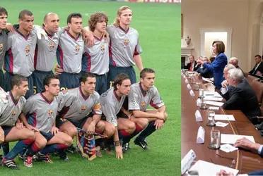 La particular historia de un futbolista que no pudo triunfar en tierras catalanas, y que tras su retiro, se dedica a la política en su país.