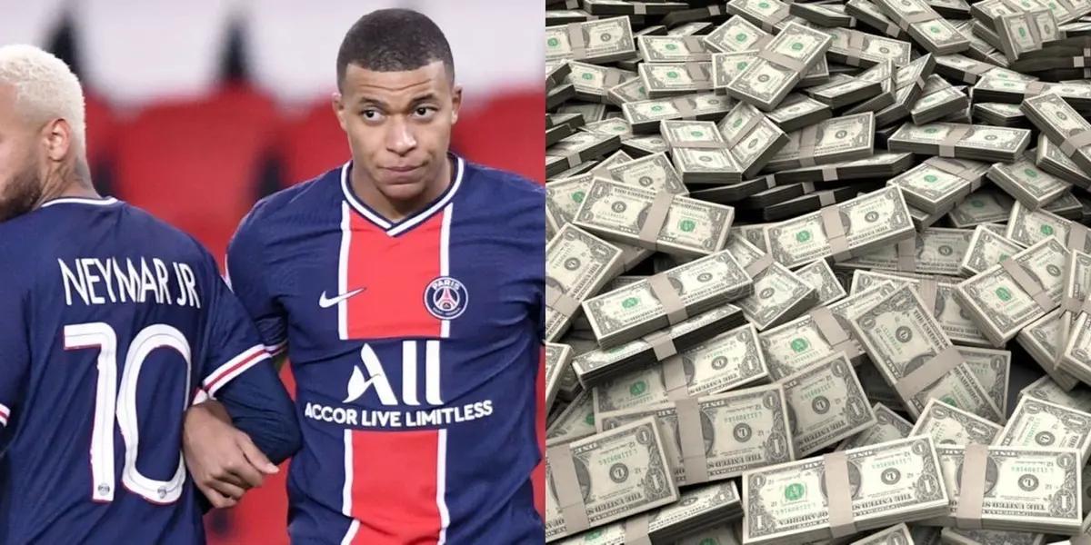 La pelea entre Neymar y Kylian Mbappé podria hacer que Lionel Messi no siga el próximo año en el PSG, haciéndole perder casi 100 millones de euros en sponsors y venta de camisetas.