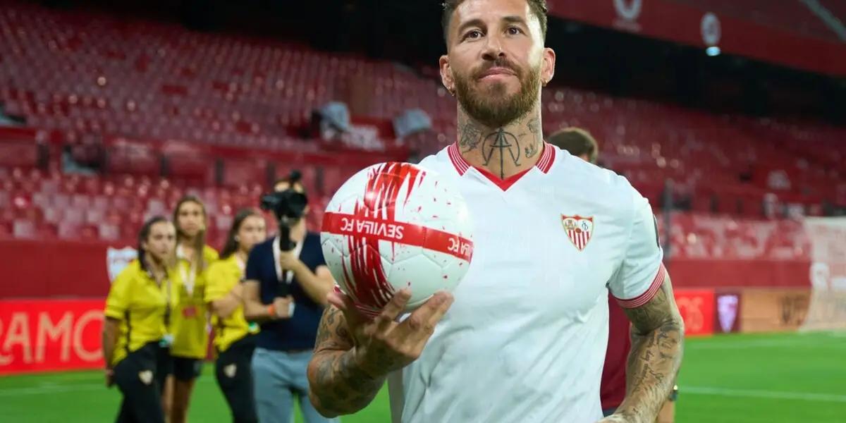 La reacción de Sergio Ramos luego que no le pitaron el penal a Sevilla vs Atleti