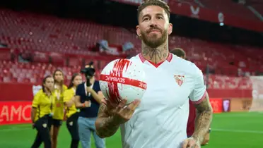 La reacción de Sergio Ramos luego que no le pitaron el penal a Sevilla vs Atleti