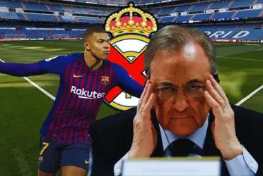 La reacción de Florentino Pérez ante la vinculación de Mbappé con Barcelona