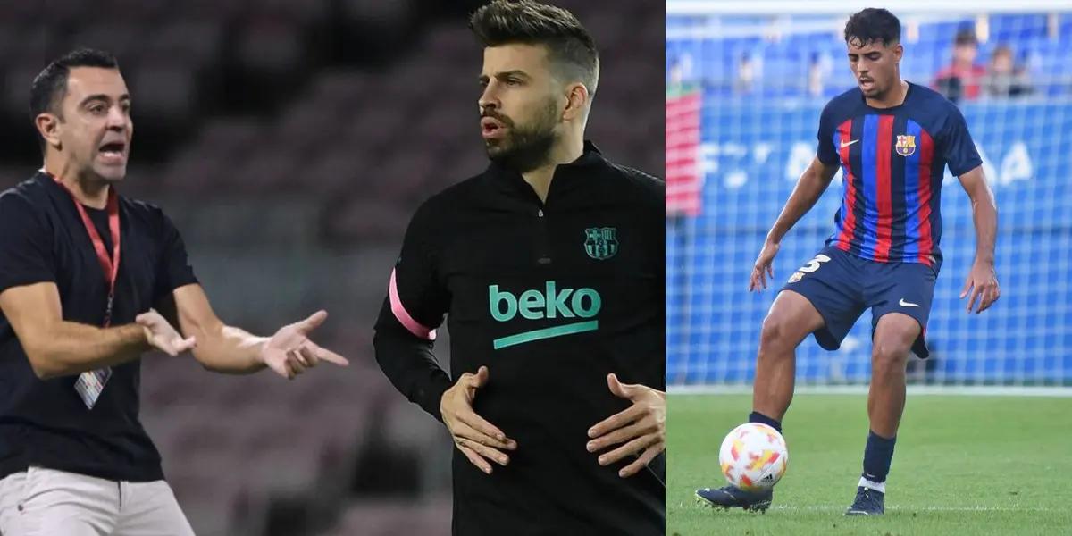 La retirada de Gerard Piqué deja un hueco en la plantilla que el club, el canterano Chadi Riad.