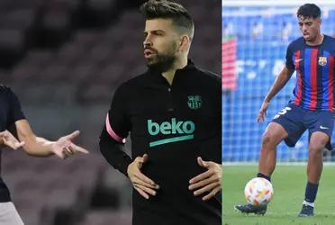 La retirada de Gerard Piqué deja un hueco en la plantilla que el club, el canterano Chadi Riad.