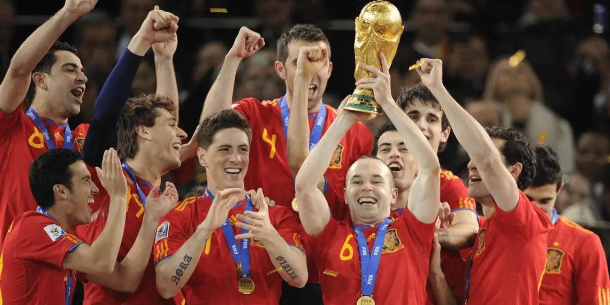 La Roja ganó únicamente el Mundial de Sudáfrica 2010.