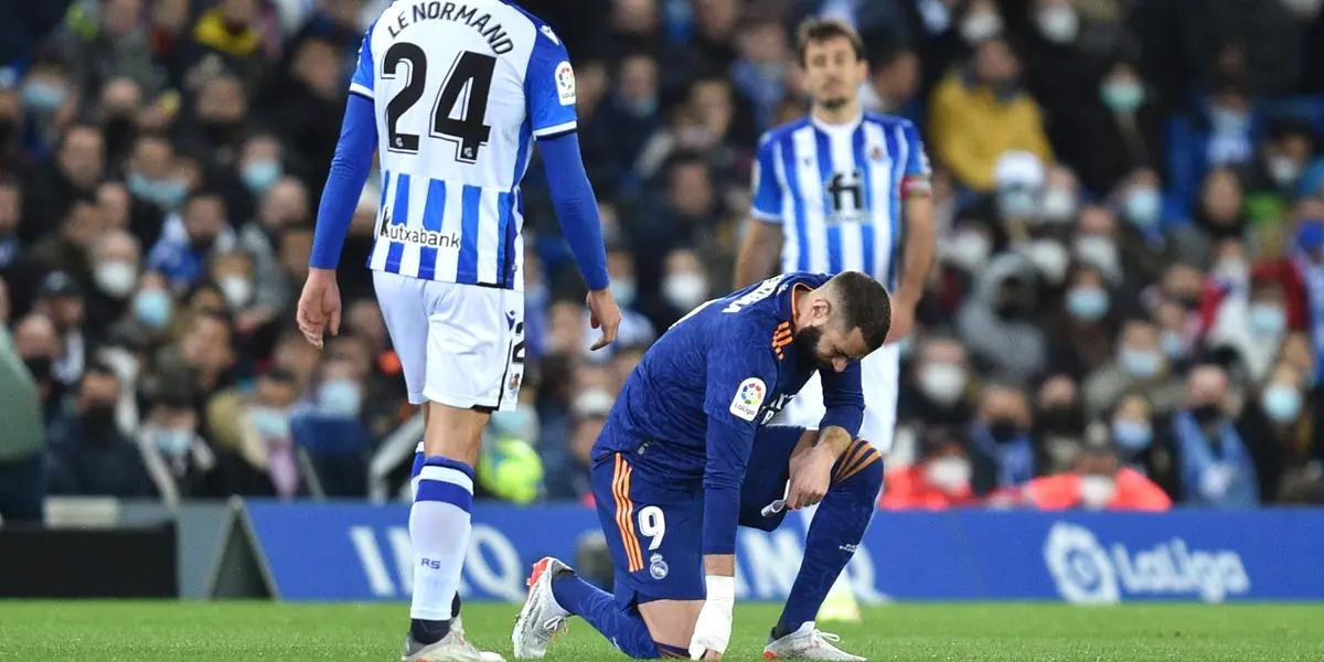 La salida de Benzemá del campo de juego había encendido todas las alarmas en el Real Madrid. El delantero francés pidió el cambio, por una molestia. Si bien sería baja en Champions, llegaría al derbi de la capital.