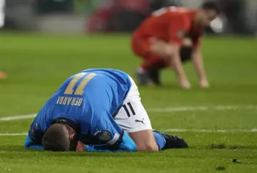 La selección azzurra perdió su encuentro en el repechaje y se quedó nuevamente sin la oportunidad de estar en la Copa del Mundo.
