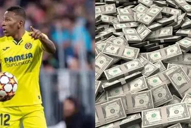 La única condición de Pervis Estupiñán para continuar en el Villareal sería que aumenten su salario de 900 mil euros al año a 2 millones.