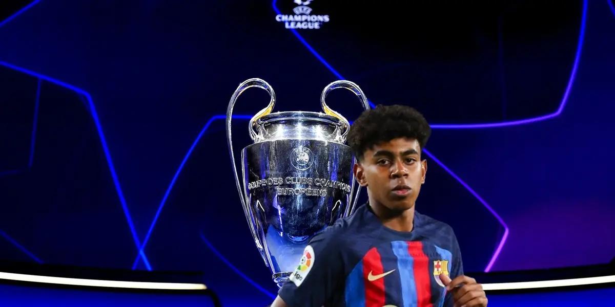 Lamine Yamal esta próximo a disputar su primera Champions League y va ne busca de establecer nuevos récords.