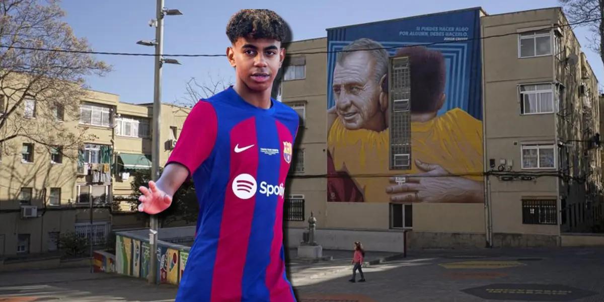 Lamine Yamal gana millones en el FC Barcelona, pero el lugar donde vive es bastante humilde