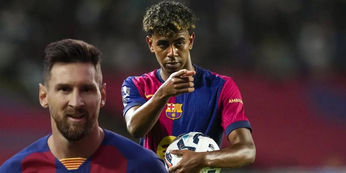 Lamine Yamal - Lionel Messi (Foto: FC Barcelona)