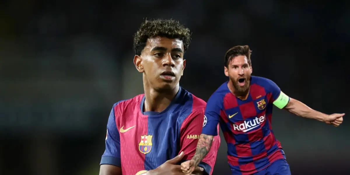 Lamine Yamal - Lionel Messi (Foto: FC Barcelona)