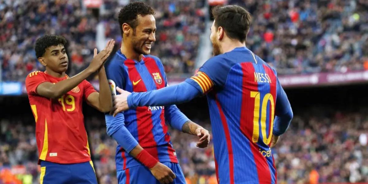 Lamine Yamal, Lionel Messi y Neymar / Foto: Collage