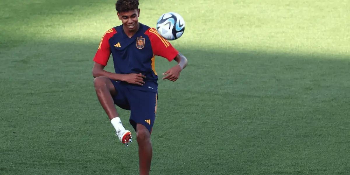 Lamine Yamal marcó una importante marca con su ingreso ante Georgia