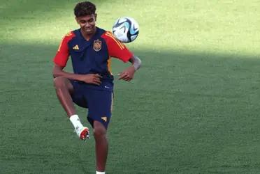 Lamine Yamal marcó una importante marca con su ingreso ante Georgia