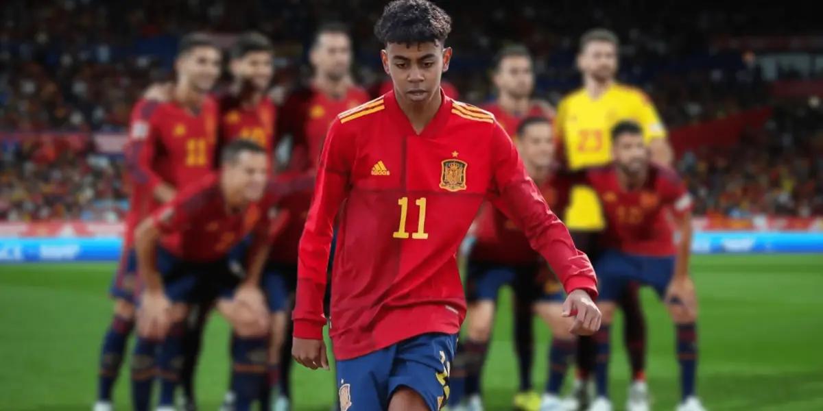 Lamine Yamal puede convertirse en récord para la Selección de España arrebatándole un récord a un compañero