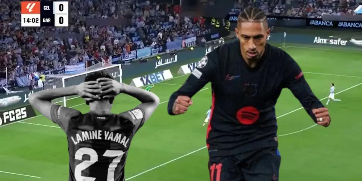 Lamine Yamal - Raphinha (Foto: Captura X)