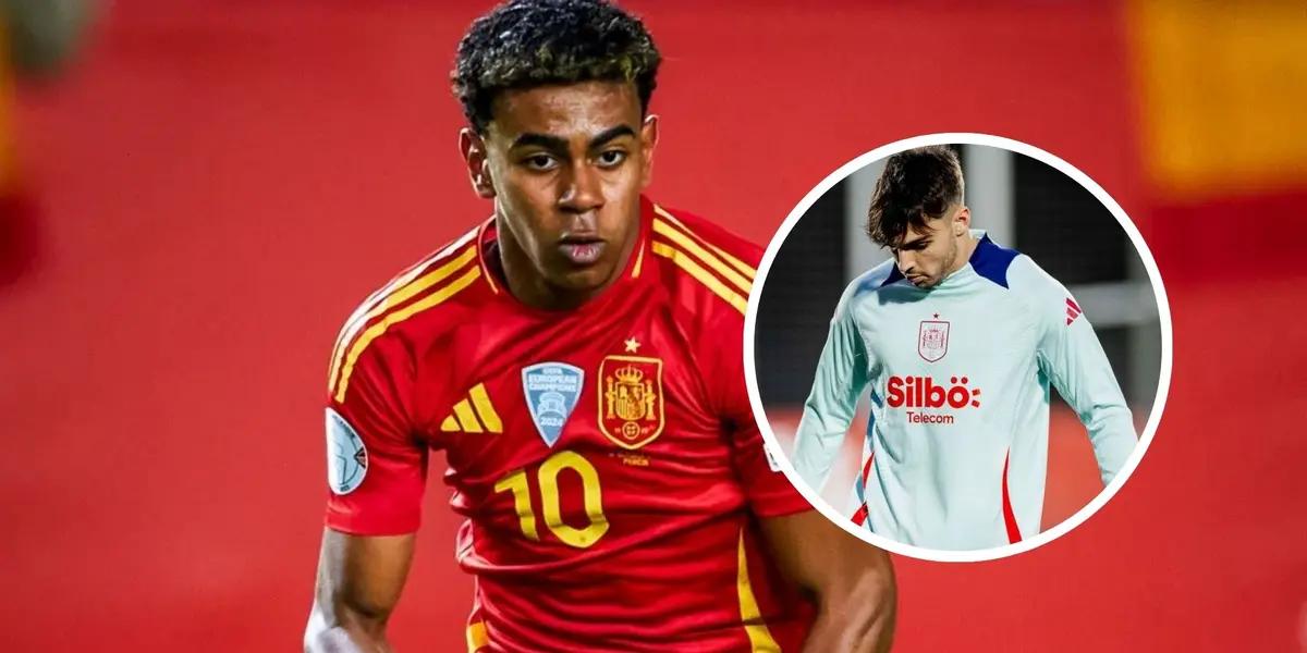 Lamine Yamal - Raúl Asencio (Foto: X de SEFutbol)
