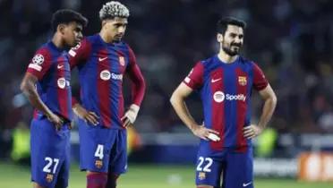 Lamine Yamal, Ronald Araújo e Ilkay Gundogan del FC Barcelona