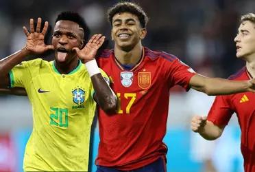 Lamine Yamal sigue brillando con la Selección de España y con esto le da una bofetada a Vinicius Junior