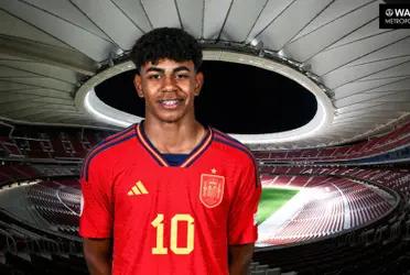 Lamine Yamal tuvo un destacado rendimiento con España en está fecha ficha donde logró debutar como titular y también marcar un tanto.