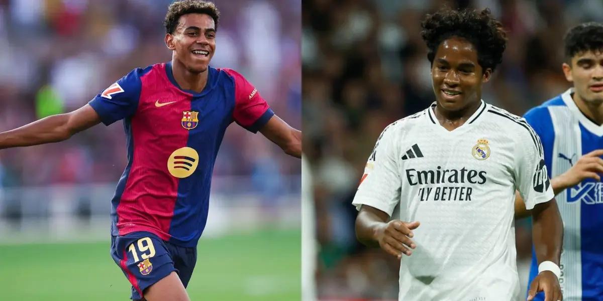 Lamine Yamal y Endrick Foto: FC Barcelona y El Univesal
