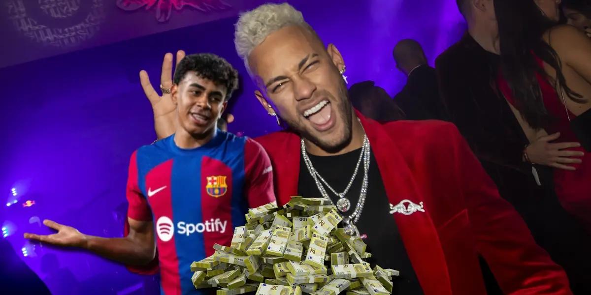 Lamine Yamal y Neymar / Foto: Collage