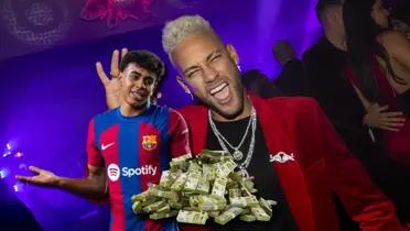 Lamine Yamal y Neymar / Foto: Collage