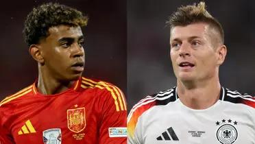 Lamine Yamal y Toni Kroos / Fuente: GOAL