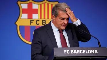 Laporta en una conferencia en Barcelona
