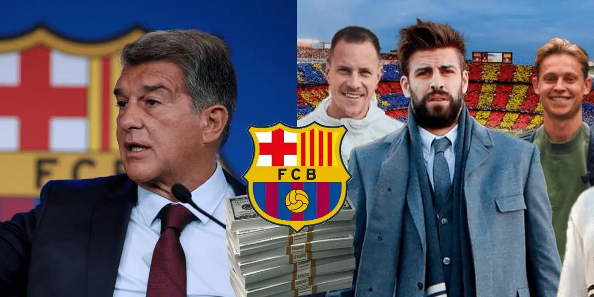 Laporta expuso que dos emblemas culés no quisieron rebajar su salario.