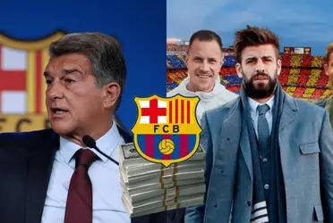 Laporta expuso que dos emblemas culés no quisieron rebajar su salario.