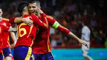 Laporte, Morata y Baena hicieron los goles de 'La Roja' ante Serbia. Foto: @SEFutbol/X