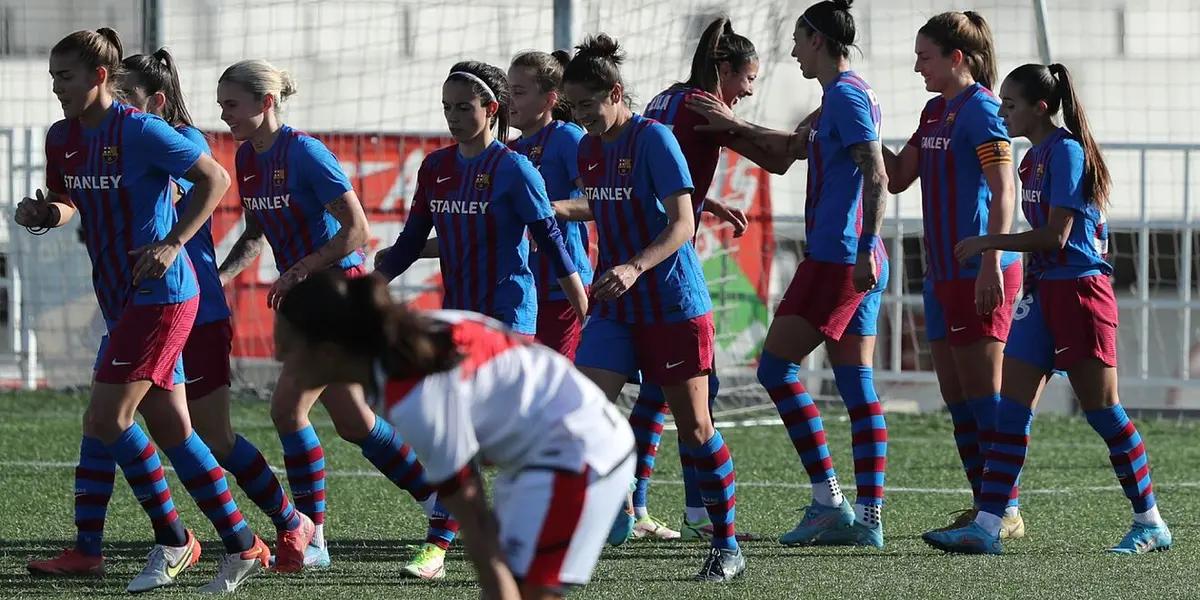 Las blaugranas, bicampeonas de la Copa de la Reina, vencieron a las representantes de Vallecas por 3 a 1 y van por el tricampeonato.