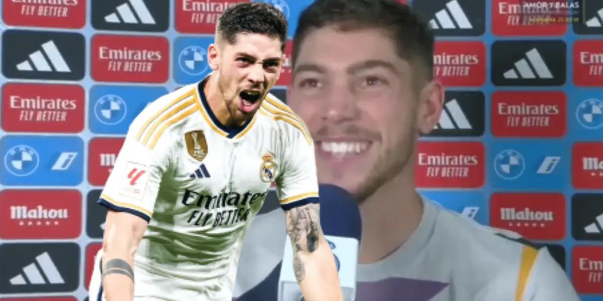 Las divertidas palabras de Federico Valverde al ser preguntado por su gol