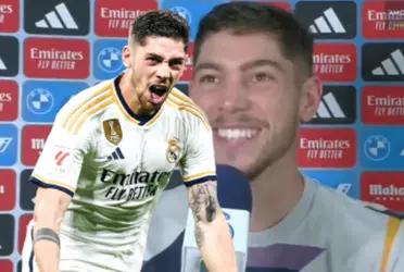 Las divertidas palabras de Federico Valverde al ser preguntado por su gol