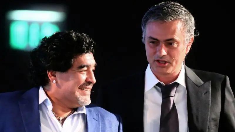 Las palabras de José Mourinho tras la partida de Diego Armando Maradona.