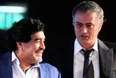 Las palabras de José Mourinho tras la partida de Diego Armando Maradona.