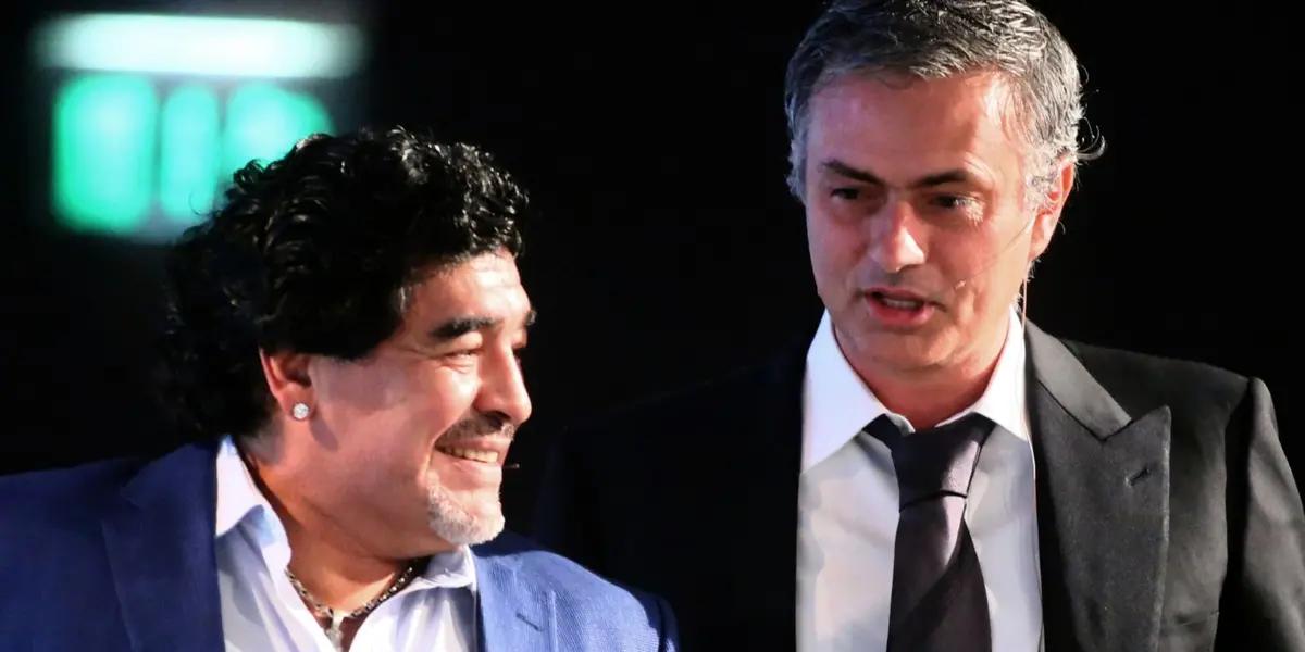 Las palabras de José Mourinho tras la partida de Diego Armando Maradona.