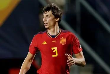 Le Normand fue el autor del tanto para abrir el marcador a España, ante su similar de Georgia